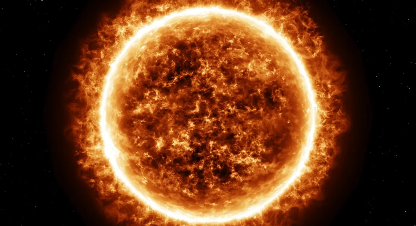 Superfície do Sol em detalhe