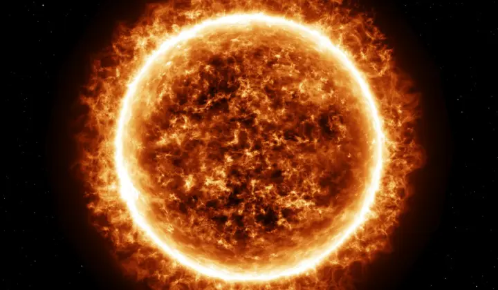 Superfície do Sol em detalhe