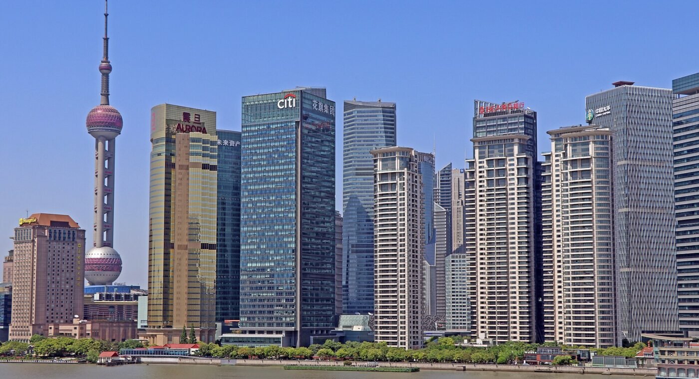 Vista urbana de Shanghai, um dos centros internacionais de inovação tecnológica da China