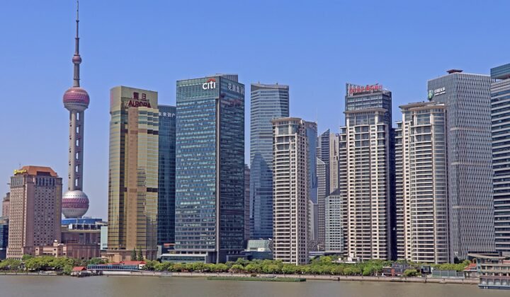 Vista urbana de Shanghai, um dos centros internacionais de inovação tecnológica da China