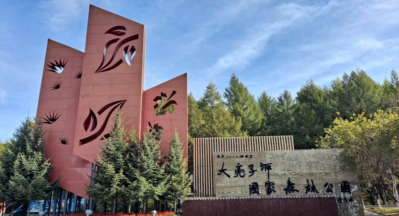 Paisagem verde do Parque Florestal Nacional Daliangzihe na China